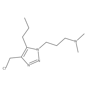 {3-[4-(chloromethyl)-5-propyl-1H-1,2,3-triazol-1-yl]propyl}dimethylamine结构式