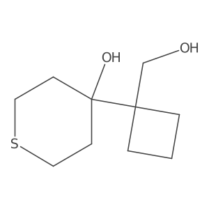 4-[1-(Hydroxymethyl)cyclobutyl]thian-4-ol Structure