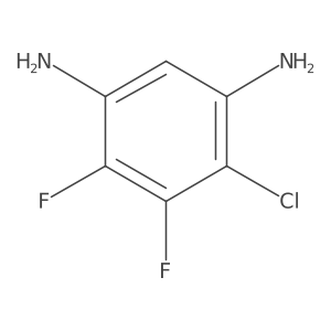 4-Chloro-5,6-difluorobenzene-1,3-diamine Structure