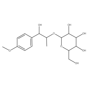 (-)-erythro-Anethole glycol 2-glucoside结构式