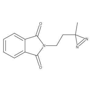 2-[2-(3-methyl-3H-diazirin-3-yl)ethyl]-2,3-dihydro-1H-isoindole-1,3-dione结构式