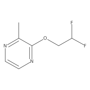 2-(2,2-Difluoroethoxy)-3-methylpyrazine结构式