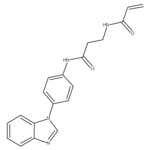 N-[4-(Benzimidazol-1-yl)phenyl]-3-(prop-2-enoylamino)propanamide结构式