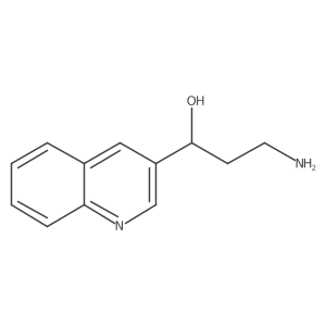 (1R)-3-amino-1-(quinolin-3-yl)propan-1-ol Structure