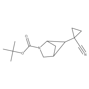 tert-butyl (1S,4R)-5-(1-cyanocyclopropyl)-2-azabicyclo[2.1.1]hexane-2-carboxylate Structure