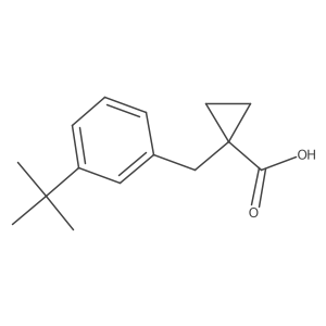 1-[(3-Tert-butylphenyl)methyl]cyclopropane-1-carboxylic acid Structure