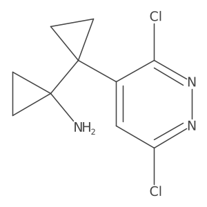 1-[1-(3,6-Dichloropyridazin-4-yl)cyclopropyl]cyclopropan-1-amine Structure