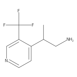 2-[3-(Trifluoromethyl)pyridin-4-yl]propan-1-amine Structure