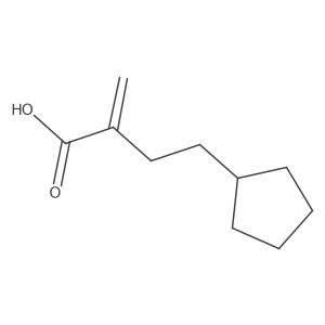 4-Cyclopentyl-2-methylidenebutanoic acid结构式