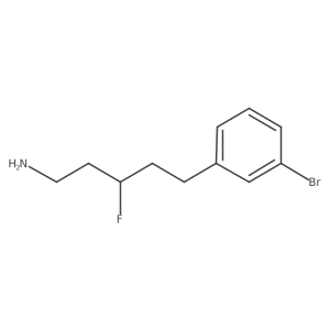 5-(3-Bromophenyl)-3-fluoropentan-1-amine结构式