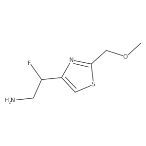 2-Fluoro-2-[2-(methoxymethyl)-1,3-thiazol-4-yl]ethan-1-amine Structure