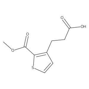 3-[2-(Methoxycarbonyl)thiophen-3-yl]propanoic acid结构式