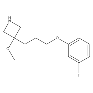 3-[3-(3-Fluorophenoxy)propyl]-3-methoxyazetidine结构式