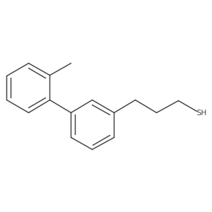 3-[3-(2-Methylphenyl)phenyl]propane-1-thiol Structure