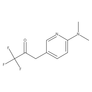 3-[6-(Dimethylamino)pyridin-3-yl]-1,1,1-trifluoropropan-2-one结构式