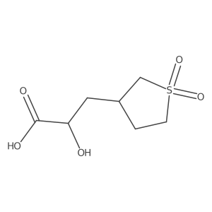 3-(1,1-Dioxo-1lambda6-thiolan-3-yl)-2-hydroxypropanoic acid结构式