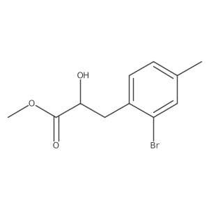 Methyl 3-(2-bromo-4-methylphenyl)-2-hydroxypropanoate结构式
