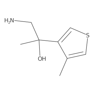 1-Amino-2-(4-methylthiophen-3-yl)propan-2-ol结构式