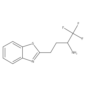 4-(1,3-Benzothiazol-2-yl)-1,1,1-trifluorobutan-2-amine结构式