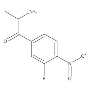 2-Amino-1-(3-fluoro-4-nitrophenyl)propan-1-one Structure