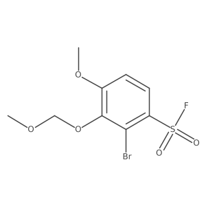 2-Bromo-4-methoxy-3-(methoxymethoxy)benzene-1-sulfonyl fluoride Structure