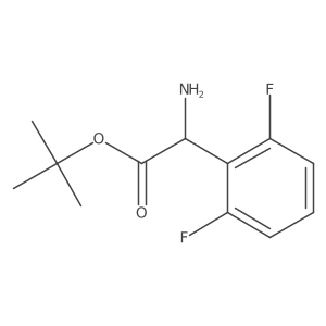 Tert-butyl 2-amino-2-(2,6-difluorophenyl)acetate结构式