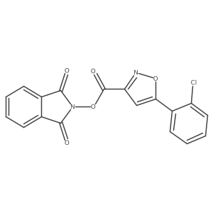 1,3-dioxo-2,3-dihydro-1H-isoindol-2-yl 5-(2-chlorophenyl)-1,2-oxazole-3-carboxylate Structure