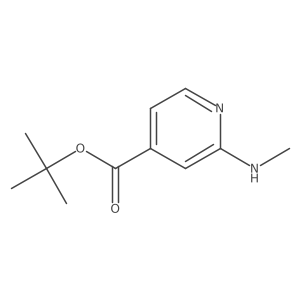 Tert-butyl 2-(methylamino)pyridine-4-carboxylate结构式