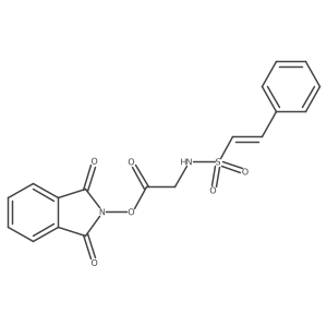 1,3-dioxo-2,3-dihydro-1H-isoindol-2-yl 2-(2-phenylethenesulfonamido)acetate结构式