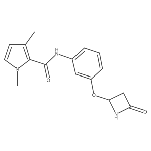 1,3-dimethyl-N-{3-[(4-oxoazetidin-2-yl)oxy]phenyl}-1H-pyrrole-2-carboxamide Structure