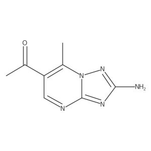 1-(2-Amino-7-methyl[1,2,4]triazolo[1,5-a]pyrimidin-6-yl)ethanone结构式