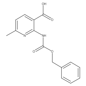 6-Methyl-2-(phenylmethoxycarbonylamino)pyridine-3-carboxylic acid Structure
