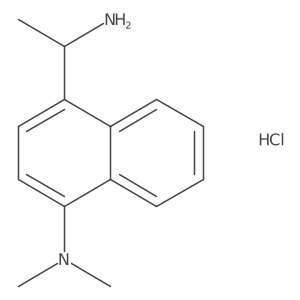 [4-((1R)-1-Aminoethyl)naphthyl]dimethylamine hydrochloride Structure