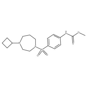 Methyl (4-((4-cyclobutyl-1,4-diazepan-1-yl)sulfonyl)phenyl)carbamate Structure