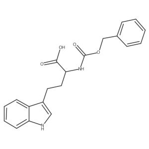 2-{[(benzyloxy)carbonyl]amino}-4-(1H-indol-3-yl)butanoic acid结构式