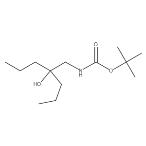 tert-butyl N-(2-hydroxy-2-propylpentyl)carbamate Structure