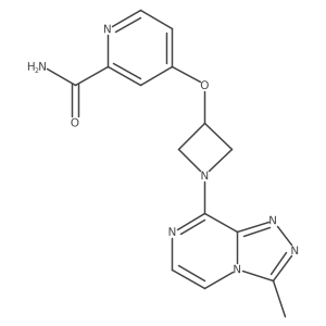 4-[(1-{3-Methyl-[1,2,4]triazolo[4,3-a]pyrazin-8-yl}azetidin-3-yl)oxy]pyridine-2-carboxamide Structure