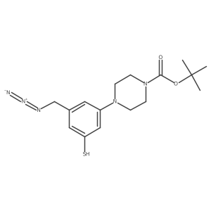 Tert-butyl 4-[3-(azidomethyl)-5-sulfanylphenyl]piperazine-1-carboxylate Structure