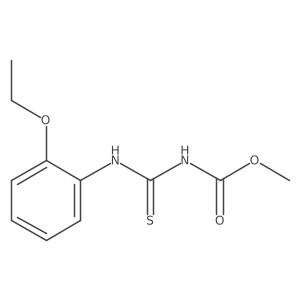 methyl N-[(2-ethoxyphenyl)carbamothioyl]carbamate结构式