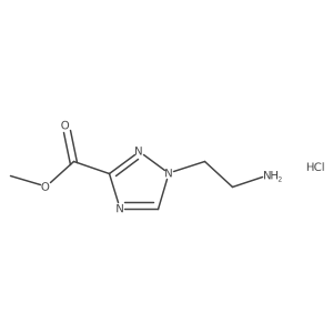Methyl 1-(2-aminoethyl)-1,2,4-triazole-3-carboxylate;hydrochloride结构式