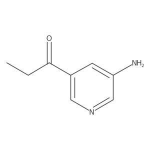1-(5-Aminopyridin-3-yl)propan-1-one结构式