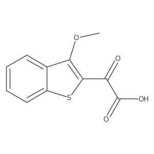 2-(3-Methoxy-1-benzothiophen-2-yl)-2-oxoacetic acid Structure