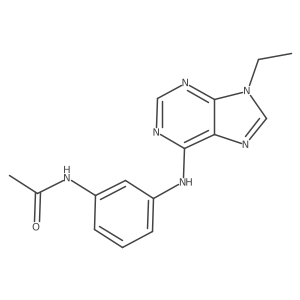 N-{3-[(9-ethyl-9H-purin-6-yl)amino]phenyl}acetamide Structure