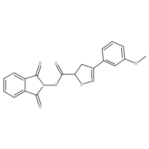 1,3-dioxo-2,3-dihydro-1H-isoindol-2-yl 3-(3-methoxyphenyl)-4,5-dihydro-1,2-oxazole-5-carboxylate Structure