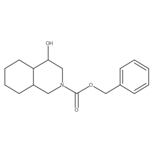 rac-benzyl (4R,4aR,8aS)-4-hydroxy-decahydroisoquinoline-2-carboxylate Structure
