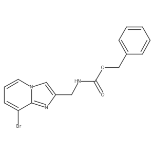 benzyl N-({8-bromoimidazo[1,2-a]pyridin-2-yl}methyl)carbamate结构式