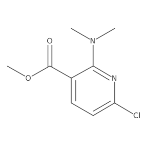 Methyl 6-chloro-2-(dimethylamino)pyridine-3-carboxylate Structure