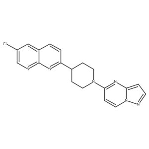 6-Chloro-2-(1-{pyrazolo[1,5-a]pyrimidin-5-yl}piperidin-4-yl)-1,8-naphthyridine Structure