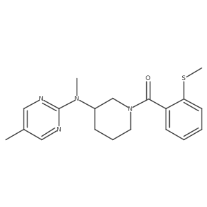 N,5-dimethyl-N-{1-[2-(methylsulfanyl)benzoyl]piperidin-3-yl}pyrimidin-2-amine Structure