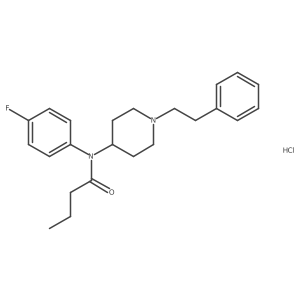 N-(4-fluorophenyl)-N-(1-phenethylpiperidin-4-yl)butanamide-d7,monohydrochloride Structure